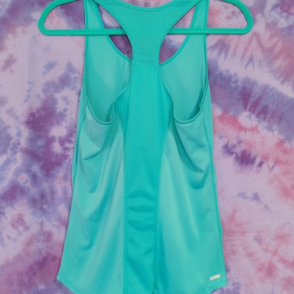 Danskin Now Semi-Fit Seafoam Green Sport Tank Top: M - Picture 4 of 5